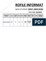 Profile Information 2019: Name of School: Govt. High School Kahna Nau