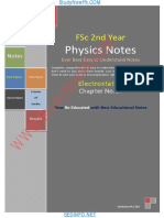FSC Part 2 Physics Notes CH 1 Electrostatics Notes