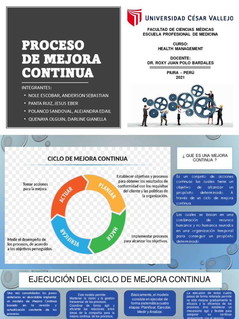 Proceso de Mejora Continua | PDF | Análisis FODA | Business