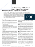 Tracheal Intubation Practice and Safety Across International PICUs A Report From National Emergency Airway Registry For Children