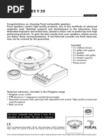 Kit Focal 165 v30 User Manual