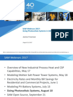 SAM Webinars 2017: Sizing Photovoltaic Systems in SAM 2017.1.17