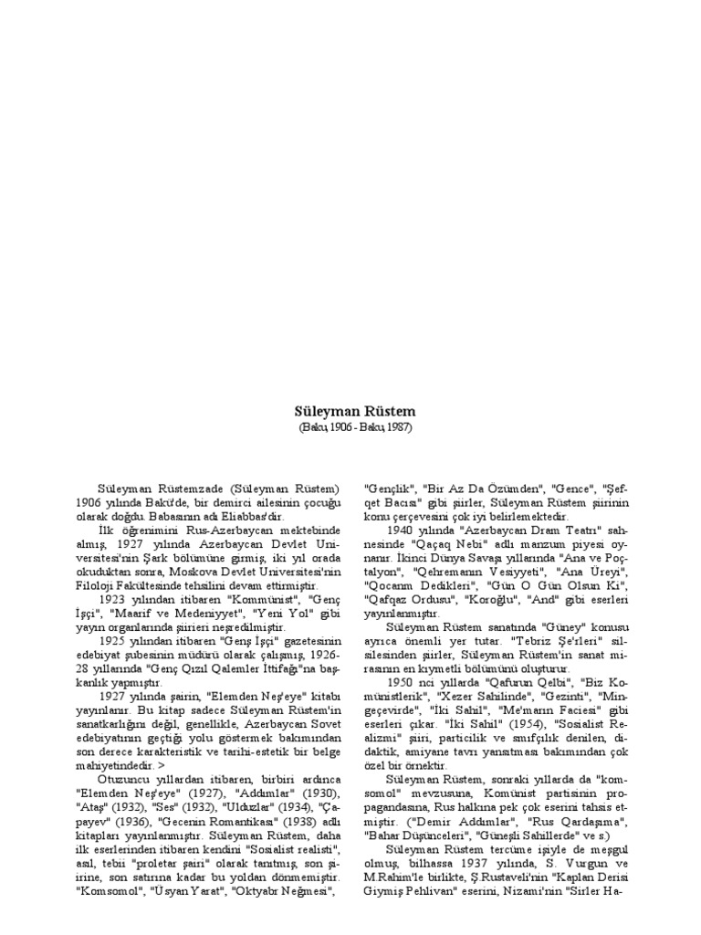 Süleyman Rüstem | PDF