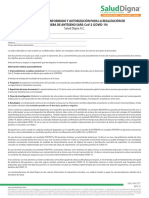 Consentimiento Informado y Autorización Antigeno de Sars Cov 2 (Covid 19)