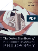 (Oxford Handbooks) Michael Beaney - The Oxford Handbook of The History of Analytic Philosophy-Oxford University Press (2013)