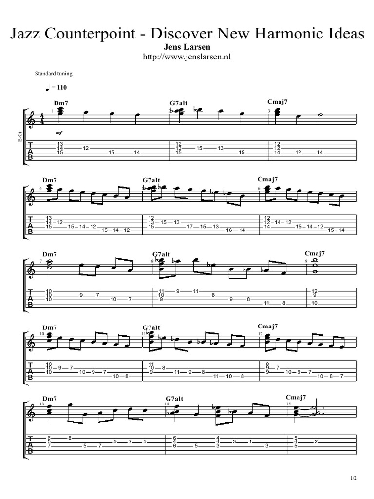 Jazz Guitar Harmonic Techniques | PDF | Elements Of Music | Music Theory