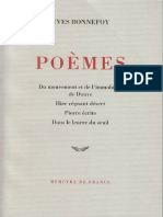 Poèmes by Bonnefoy, Yves