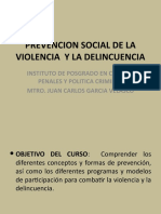 Prevencion Social de La Violencia y La Delincuencia
