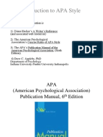 APA Style - Powerpoint Presentation