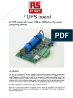 Mini 5V UPS Board: 5V / 2A Output With Micro USB In, USB-A Out For Small Computing Devices