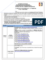 CRONOGRAMA Matutino AV1 2º trim - 8º ANO 2021