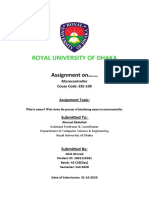 Royal University of Dhaka: Assignment On