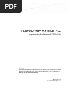 Laboratory Manual C++: Programming Fundamentals CSCO-1201