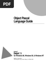 Object Pascal Language Guide