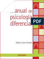 Manual de psicología diferencial - Roberto Colom Marañón