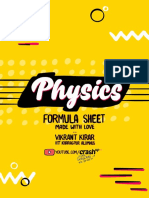 Physics Formula Sheet