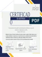 certificado de asistencia