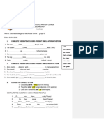 Present Simple y Vocabulario