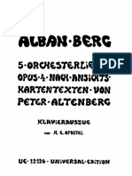 Berg, Alban - Altenberg Lieder, Op. 4