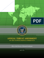 US Intelligence Report Highlights Global Threats in 2021