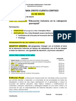 PASTORAL VOCACIONAL - Prog. Del 21 de MAYO