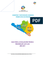 2017 Guía para La Evaluación Técnica Anual Regional de Las Clas