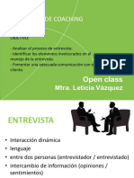 Open Class. S4 Entrevista de Coaching