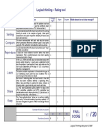 Logical Thinking rating tool V2 2007