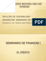 Sesion 15 El Credito Concepto y Clasificacion