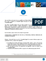 Condiciones Y Términos de Uso de La Ventanilla Digital Mexicana de Comercio Exterior