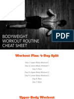 Bodyweight Workout Cheat Sheet
