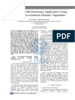 Medict: Health Dictionary Application Using Damerau-Levenshtein Distance Algorithm
