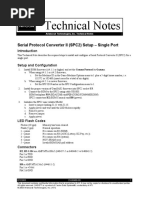 Technical Notes: Serial Protocol Converter II (SPC2) Setup - Single Port