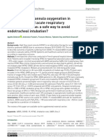 High Flow Nasal Cannula Oxygenation in COVID-19 Related Acute Respiratory Distress Syndrome: A Safe Way To Avoid Endotracheal Intubation?