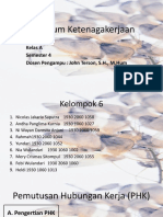 Hukum Ketenagakerjaan Kelompok 6