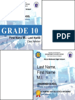Grade 10 Completers Template