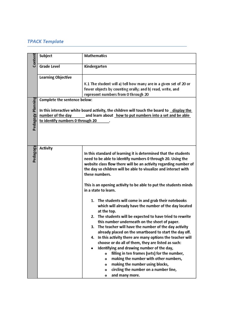 Kindergarten Number of the Day Activity | PDF | Pedagogy | Teachers