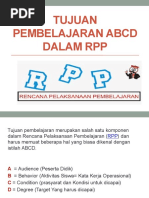 Contoh Tujuan Pembelajaran ABCD Dalam RPP | PDF