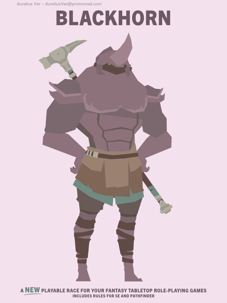 A Playable Race For Your Fantasy Tabletop Role-Playing Games | PDF ...