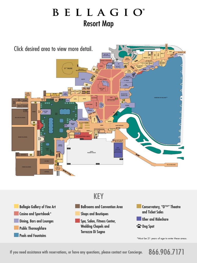 Resort Map: Click Desired Area To View More Detail