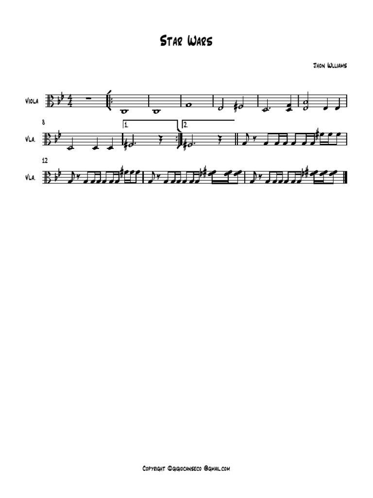 Star Wars - Partitura Completa | PDF
