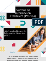 Normas de Información Financiera (Pasivos)