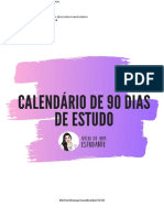 Calendário de estudos OAB 90 dias