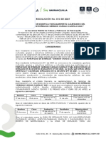 Resolucion 013 Ampliacion Calendario Portafolio GVC 2021