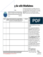 Generalised Anxiety Worksheet - 02 - Letting Go With Mindfulness