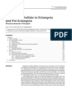 Magnesium Sulfate in Eclampsia and Pre-Eclampsia: Pharmacokinetic Principles