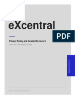 Excentral: Privacy Policy and Cookie Disclosure