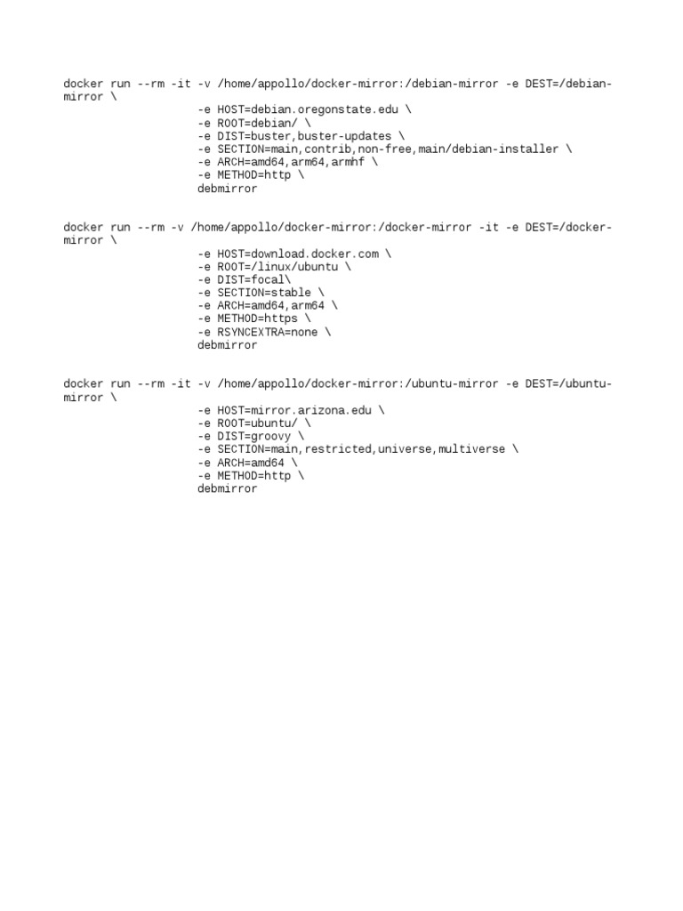 Docker Mirror Setup Guide | PDF | Computers | Technology & Engineering