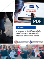 Informe - Ataques A La Libertad de Prensa en El Marco Del Proceso Electoral 2021