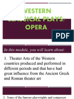 Western Classical Plays and Opera